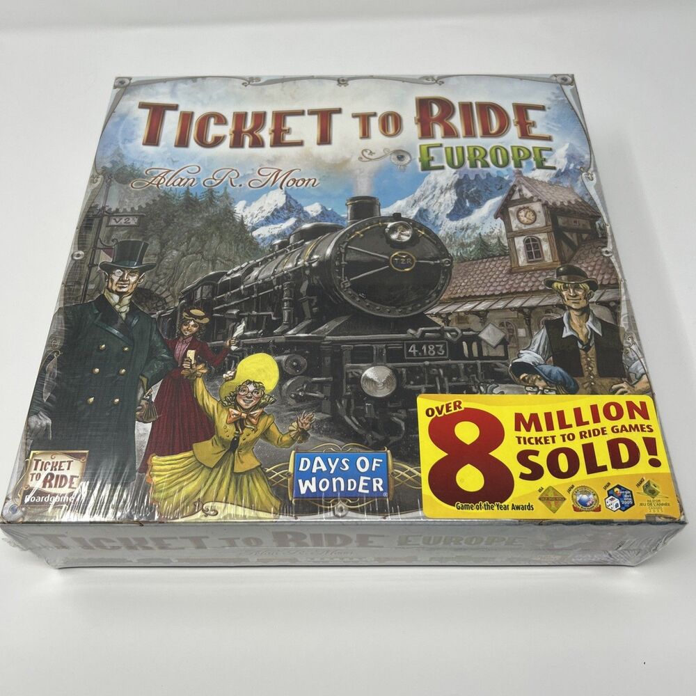 Ticket to Ride Europe Board Game Embark on a Railway Adventure Sealed
